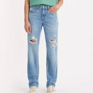 Levi's Women's Low Pro Straight Leg Light Wash Jeans Size 29